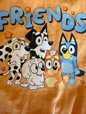 Orange 'Friends' Graphic Dog Tee for Pets